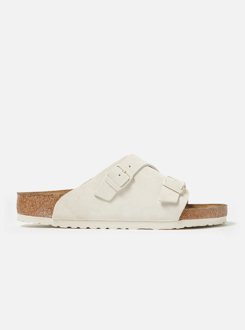Antique White Suede Birkenstock Zürich