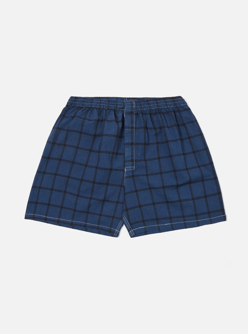 Blue Check Boxer Short